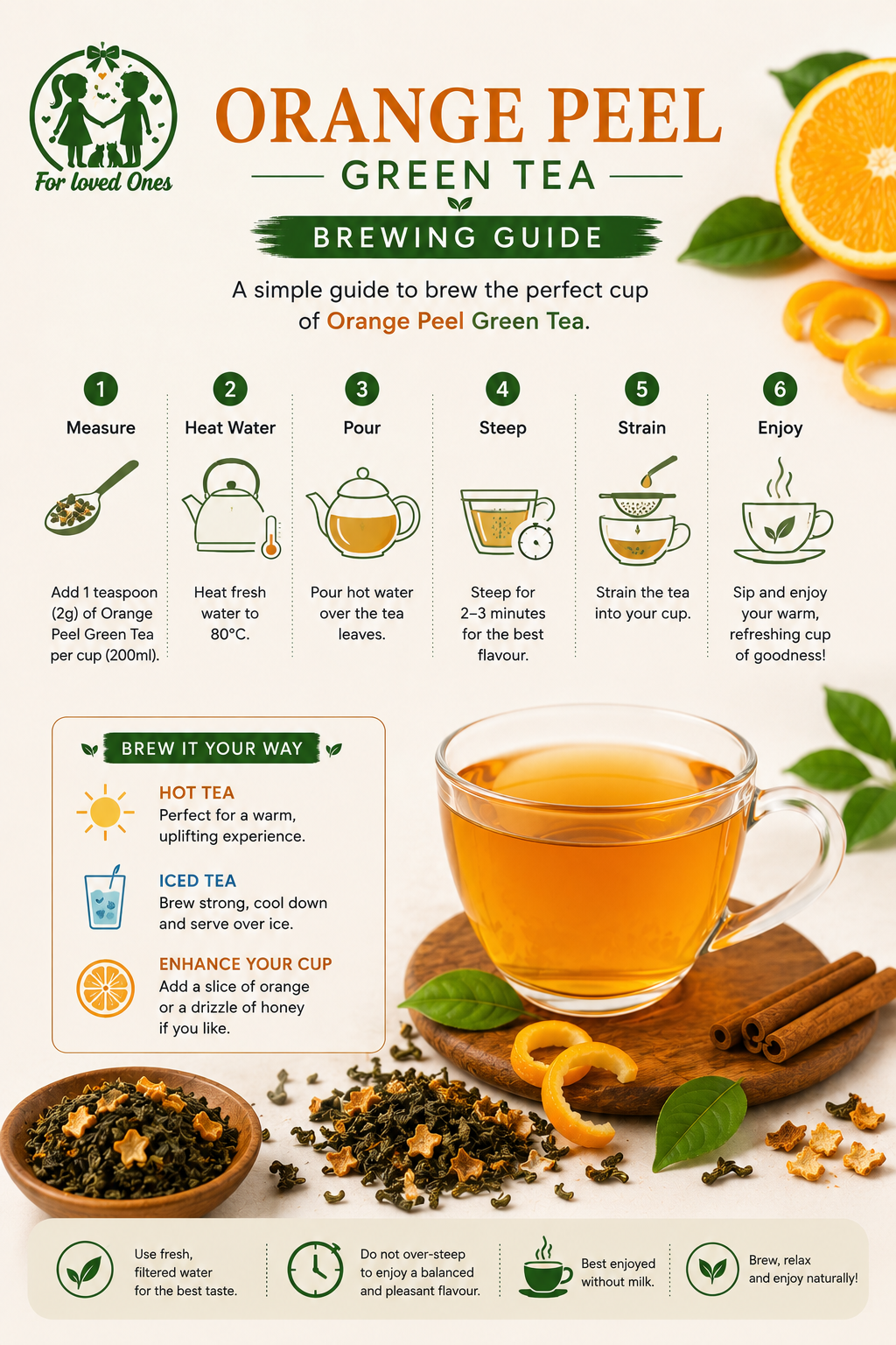 Orange Peel Green Tea