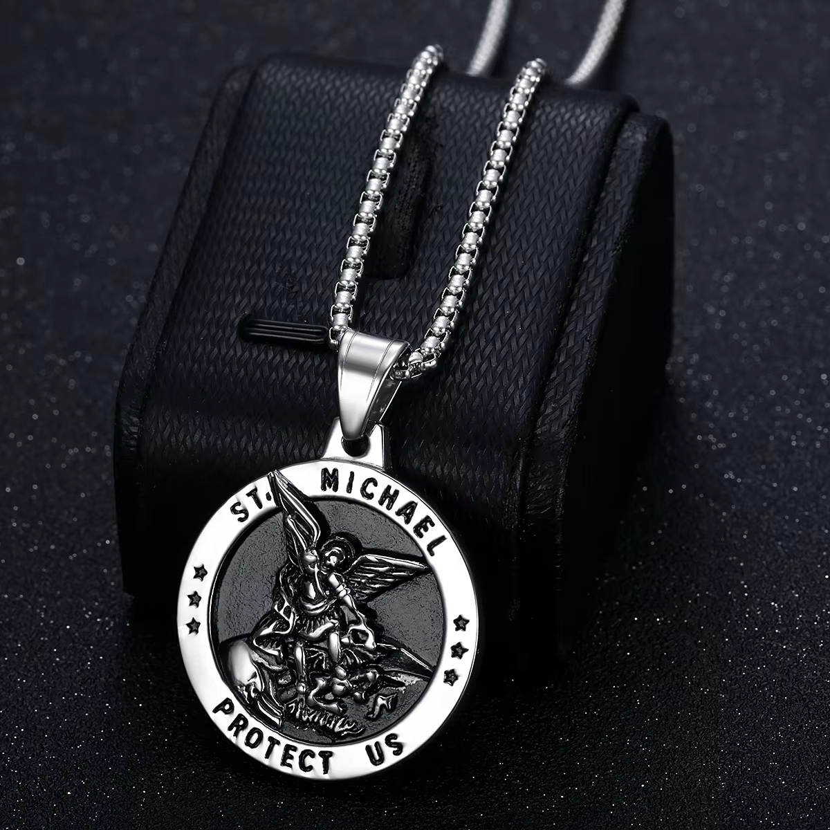 FLOs  Divine Guardian Pendant – St. Michael Protect Us