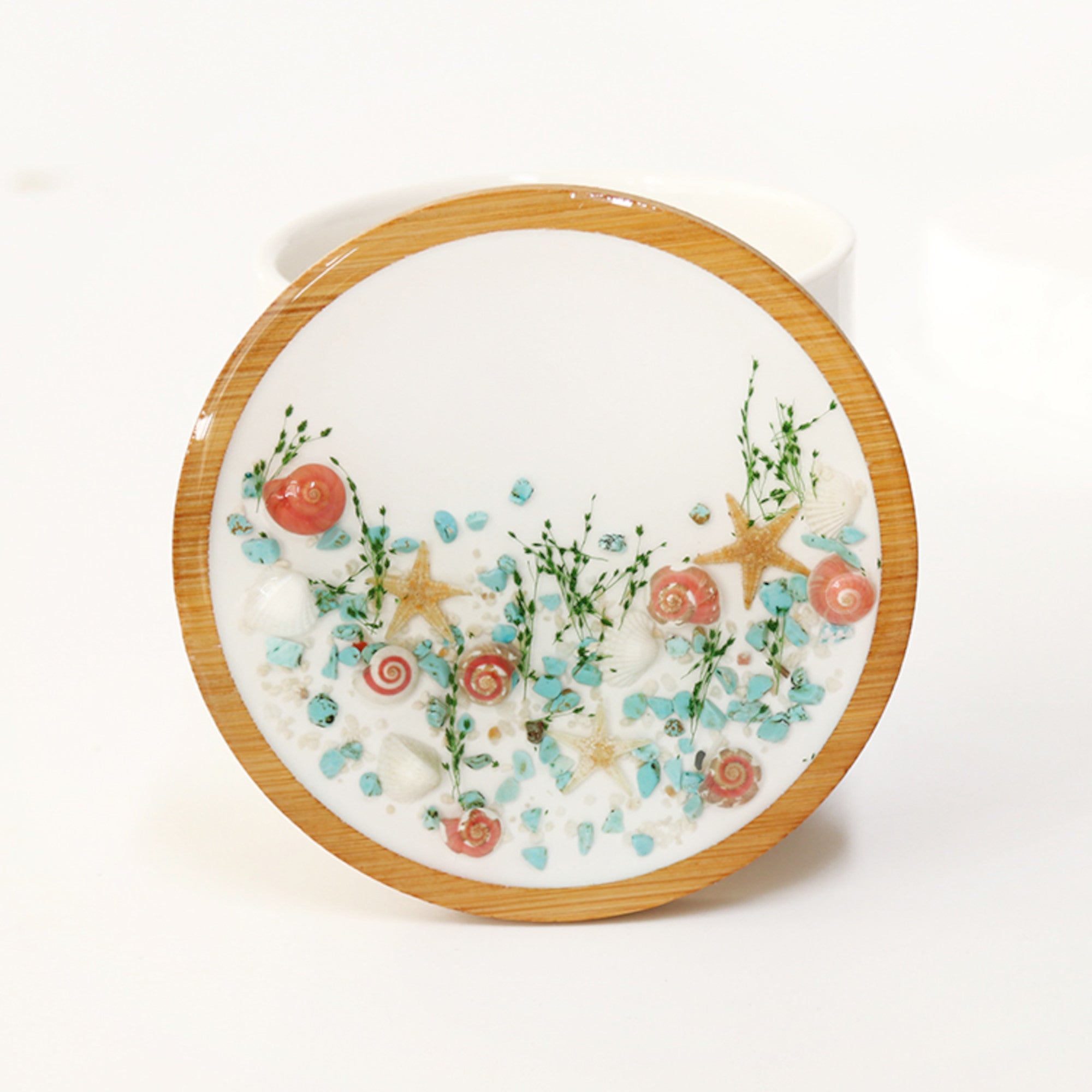 FLO's Blooming Grace Wooden Coaster Set