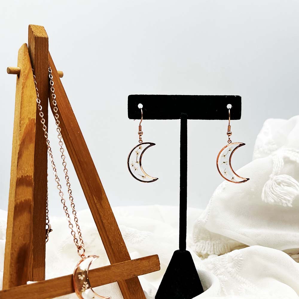 FLO's Celestial Bloom Crescent Hoops
