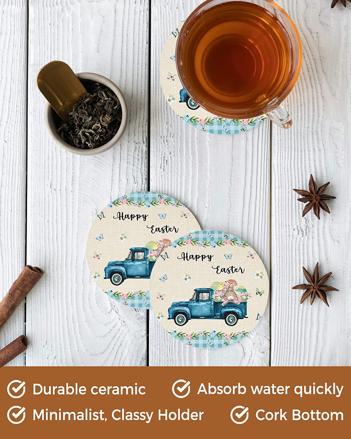 FLO's Cozy Holiday Truck Coaster