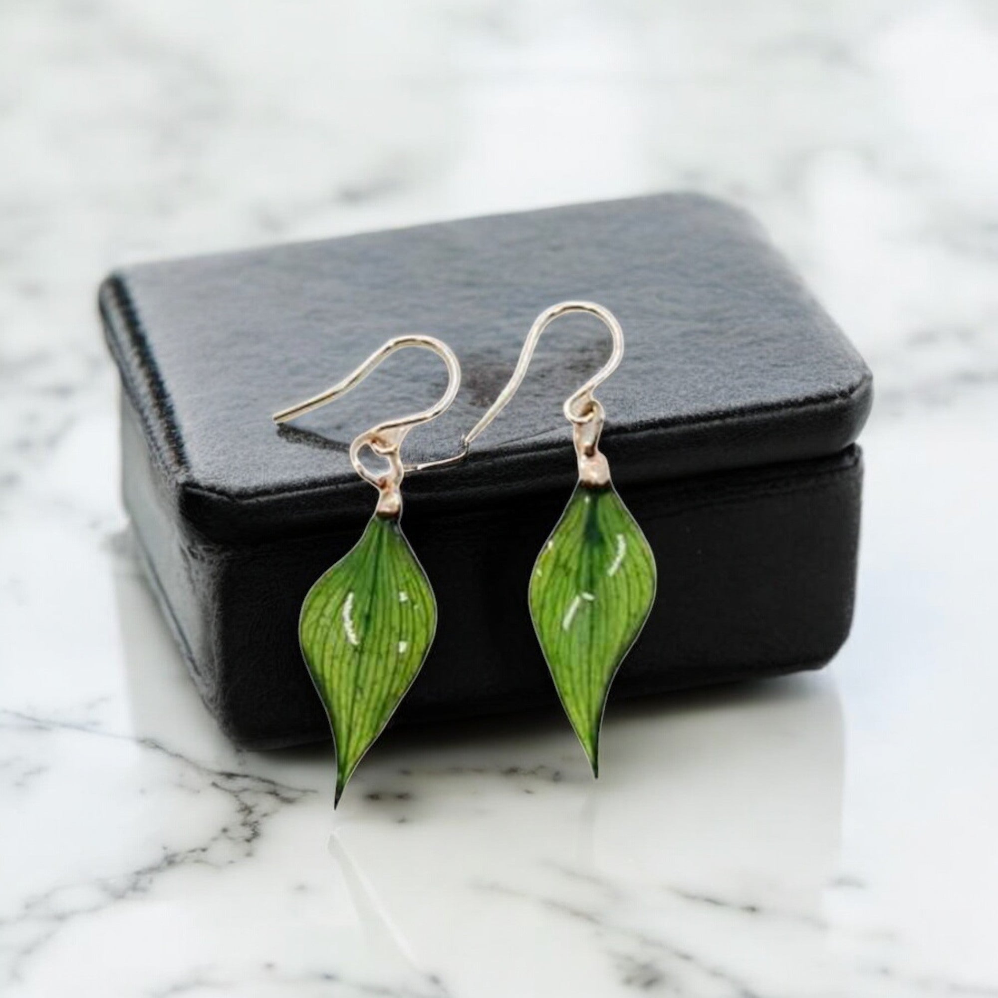 FLO's Evergreen Leaf Drop Earrings