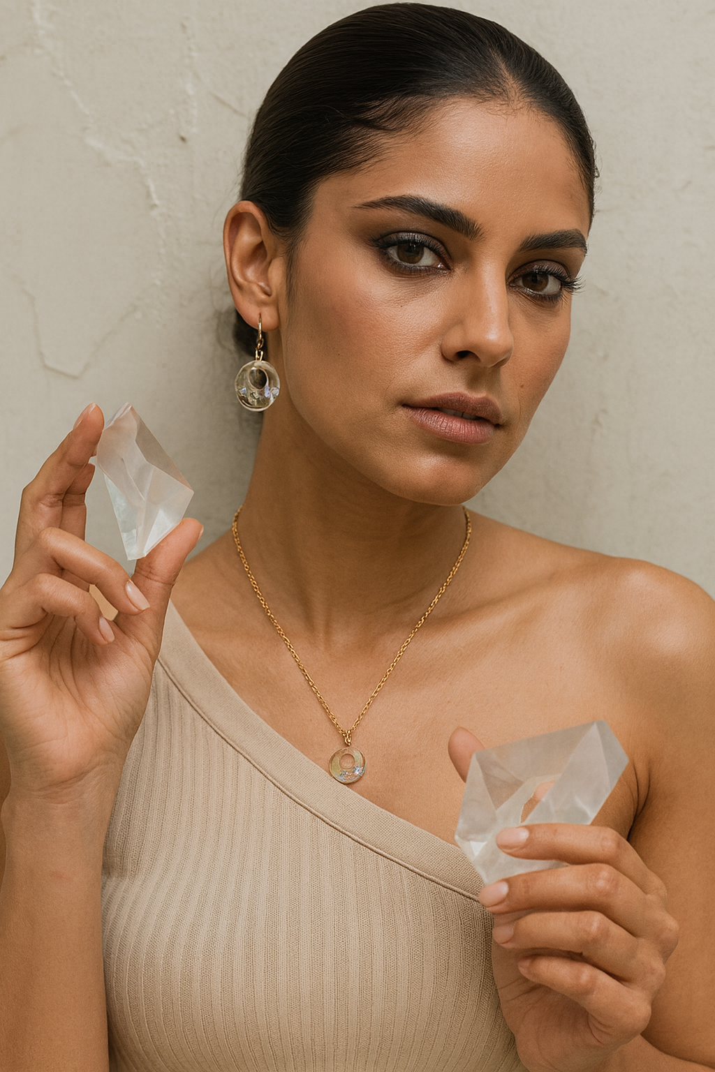 FLO's Celestial Halo Forget-Me-Not Pendant