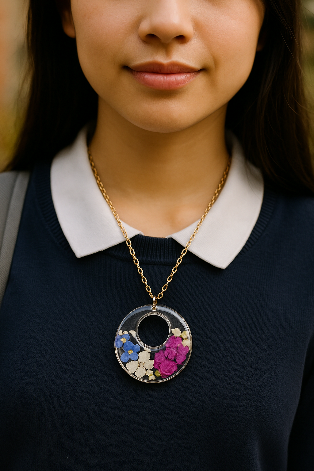 Harmony Bloom Circle Pendant