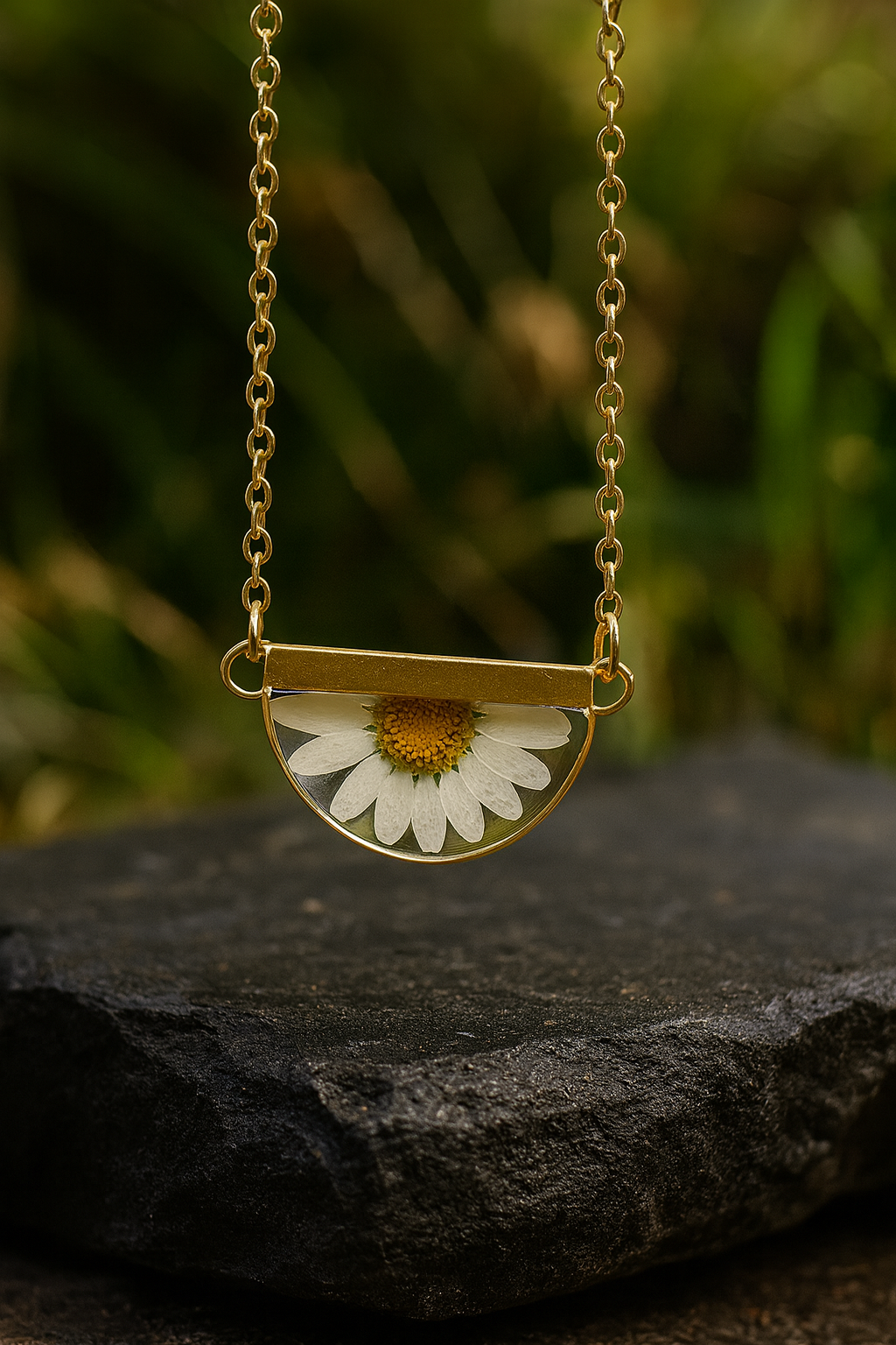 FLO's  Golden Daisy Glow Pendant