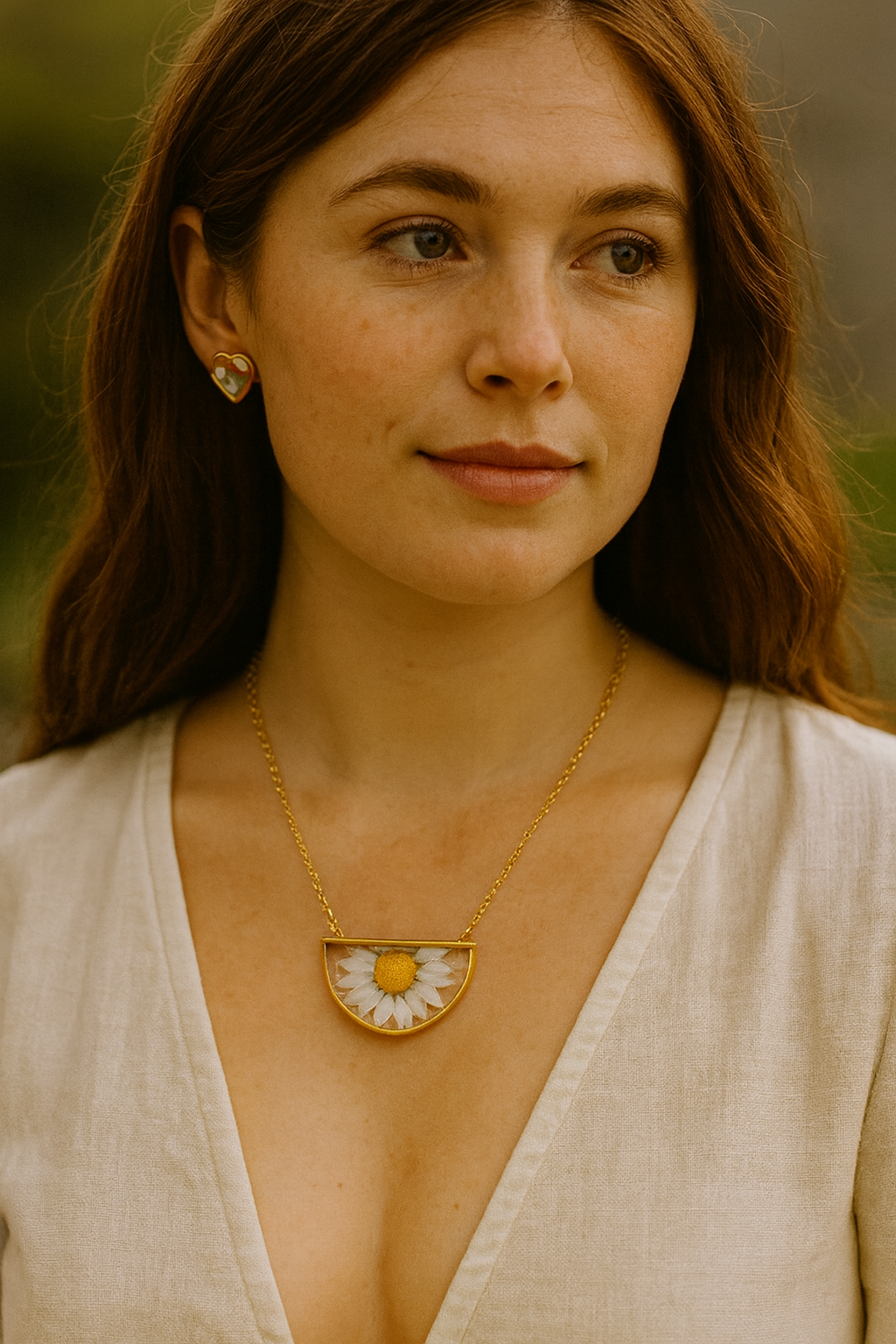 FLO's  Golden Daisy Glow Pendant