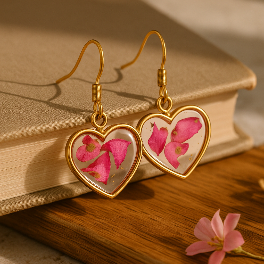 FLO's Heartfelt Rose Earrings