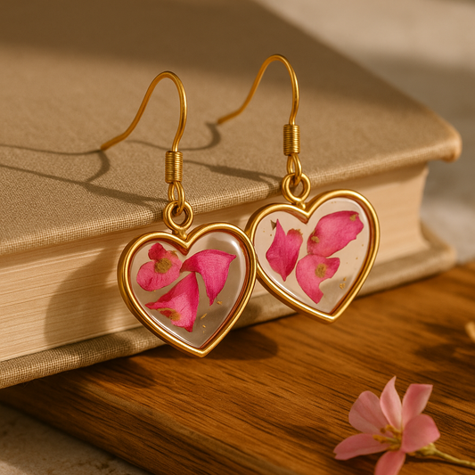 FLO's Heartfelt Rose Earrings
