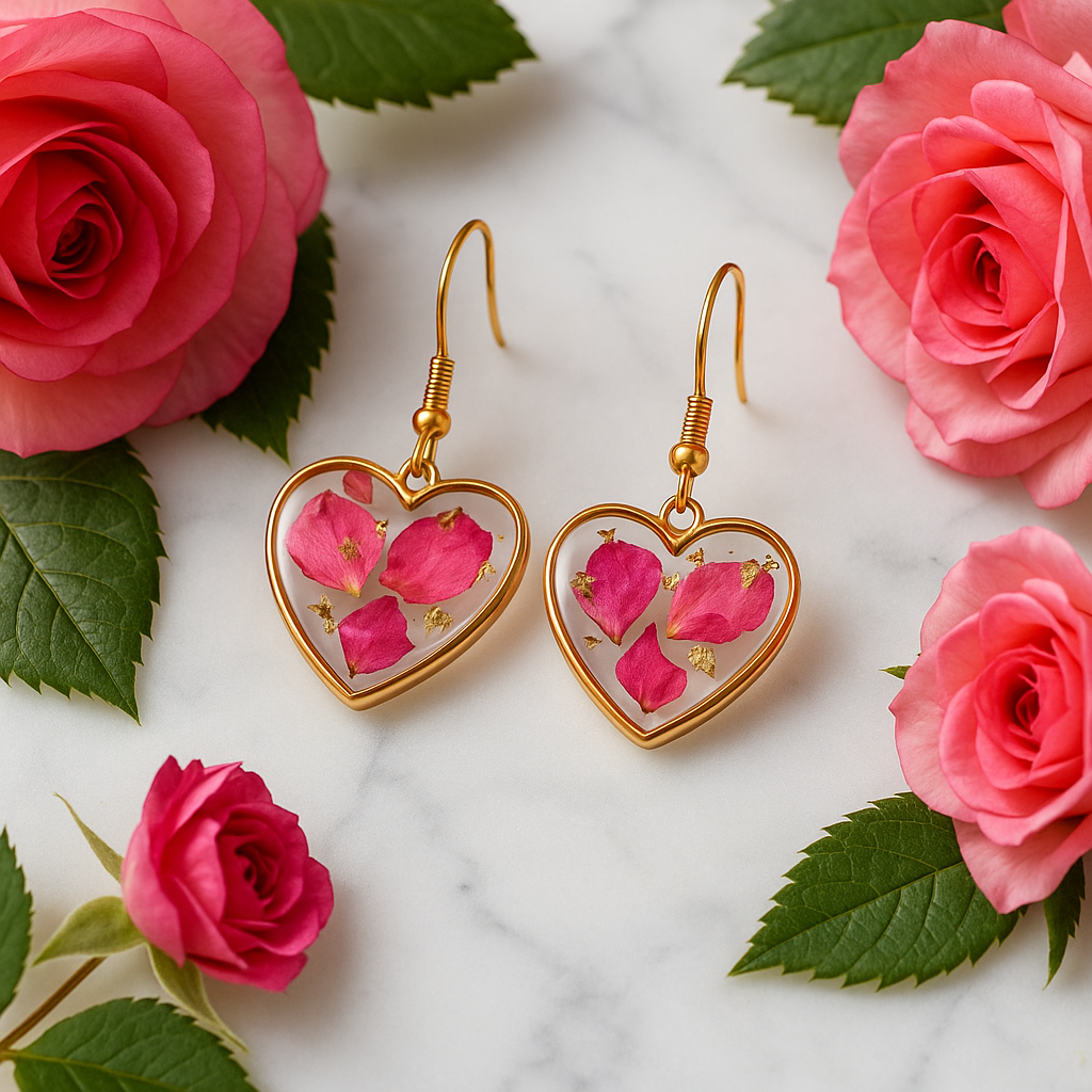 FLO's Heartfelt Rose Earrings