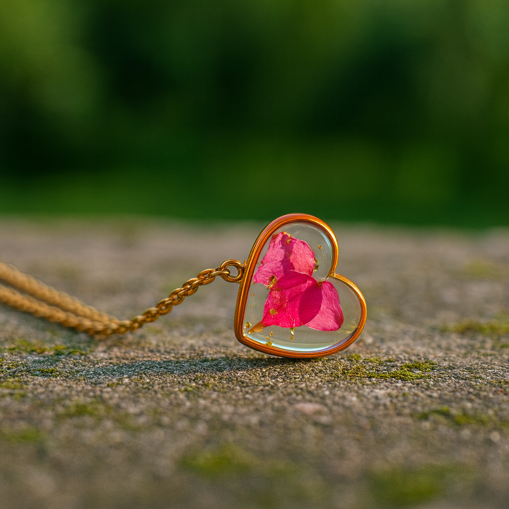 FLO's Eternal Rose Heart Pendant