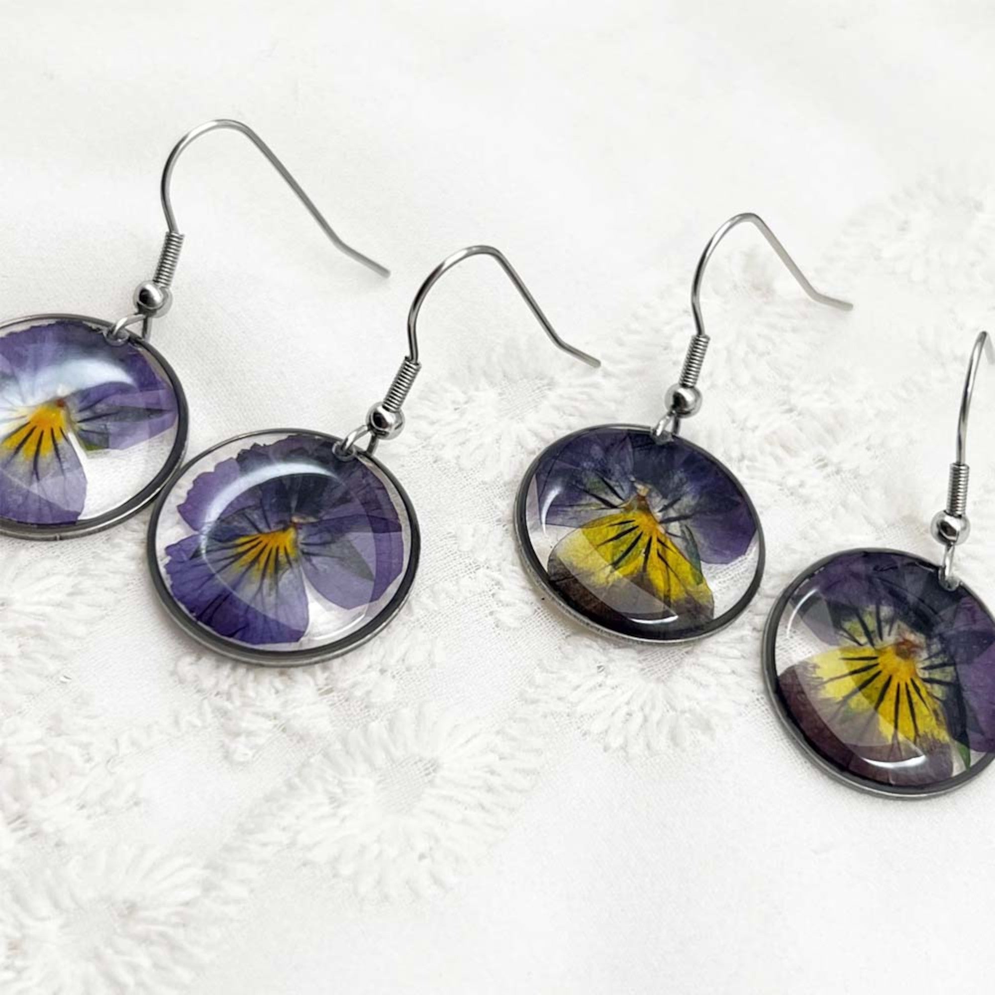 FLO's Violet Elegance Drop Earrings