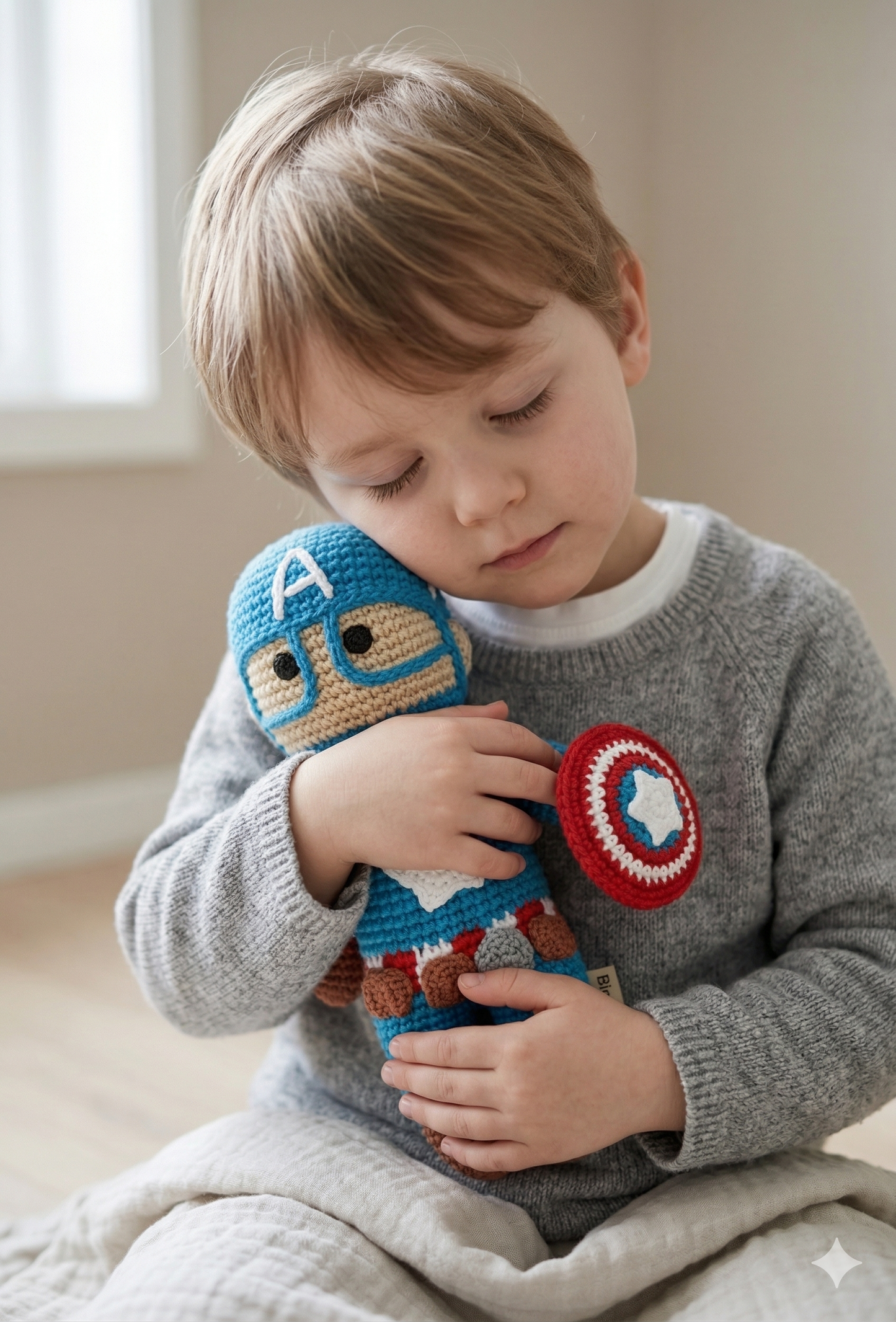 Handmade Captain Crochet Toy