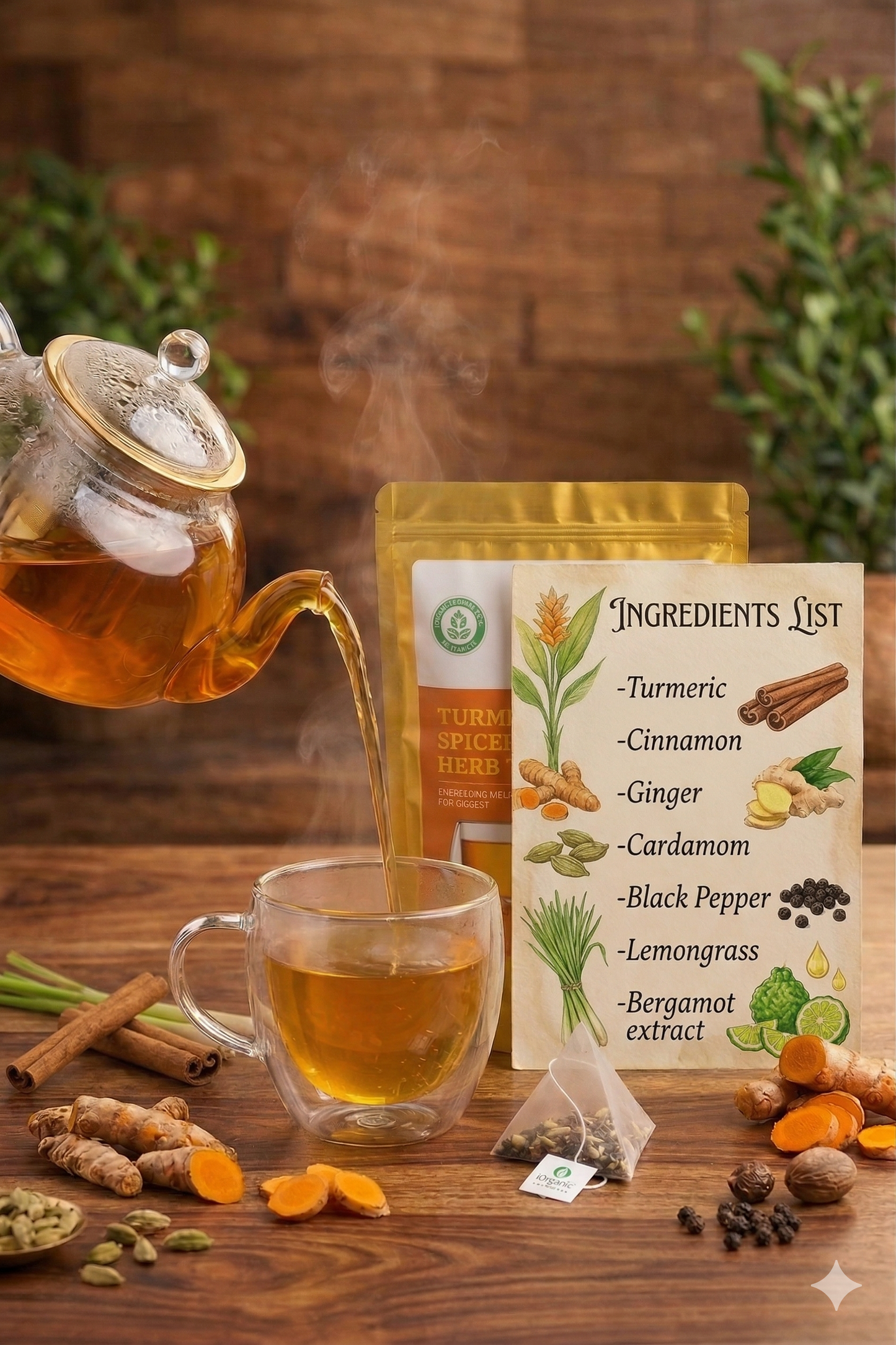 Turmeric Spice Wellness Tea Bags