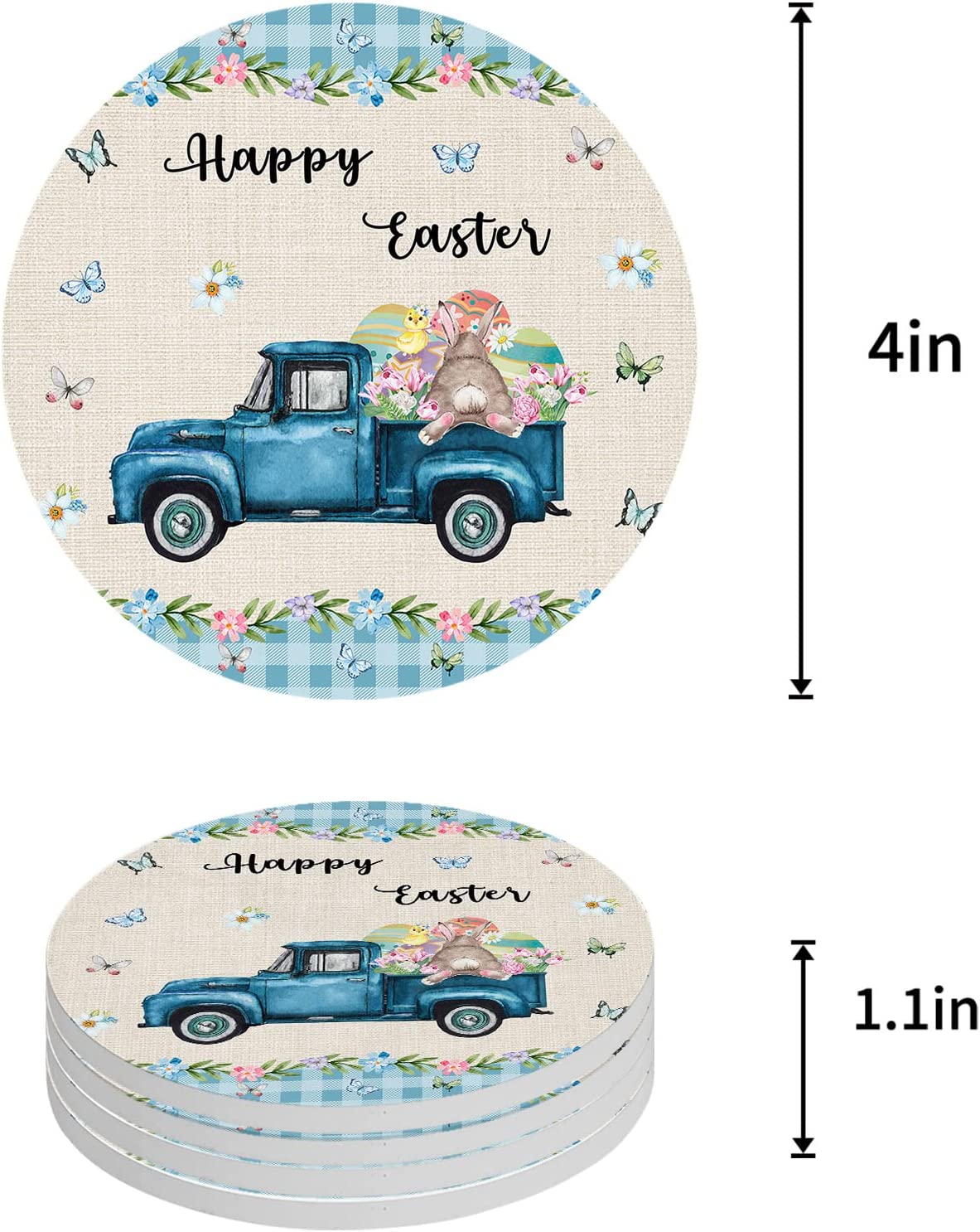 FLO's Cozy Holiday Truck Coaster