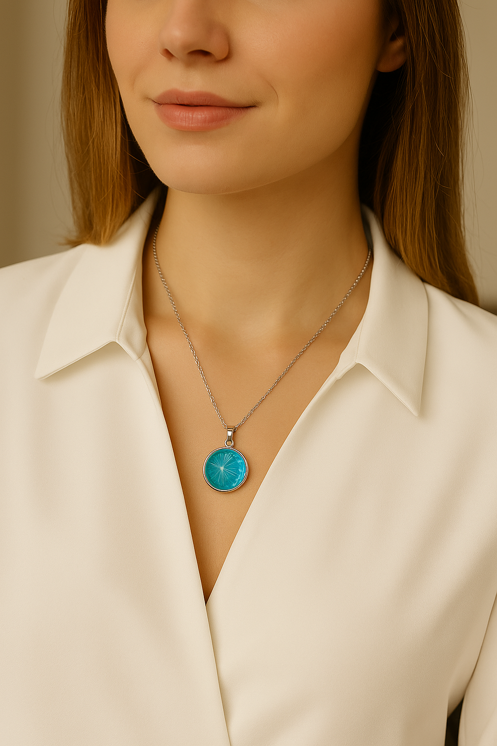 FLO's Ocean's Tranquility Real Dried Flower Necklace