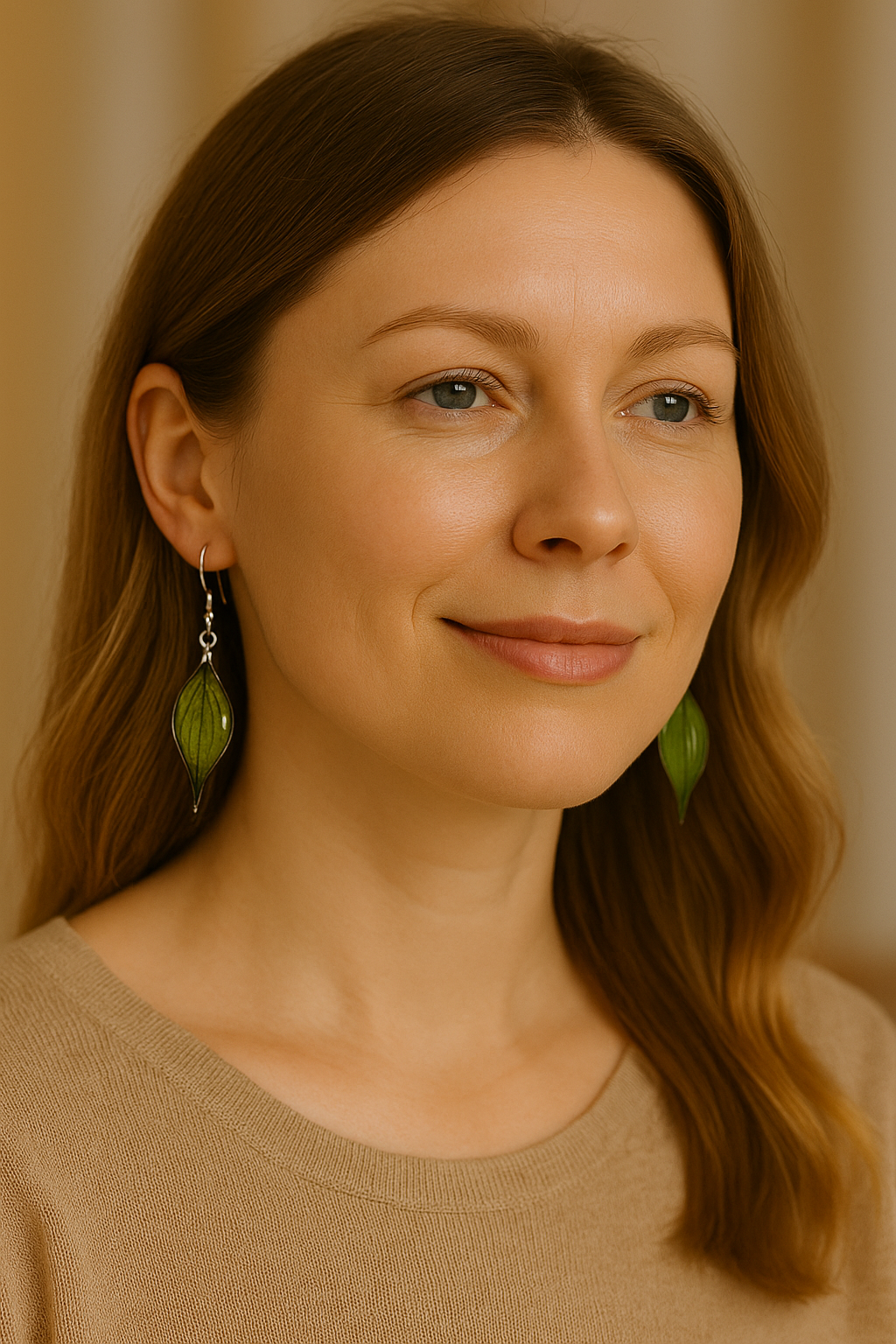 FLO's Evergreen Leaf Drop Earrings