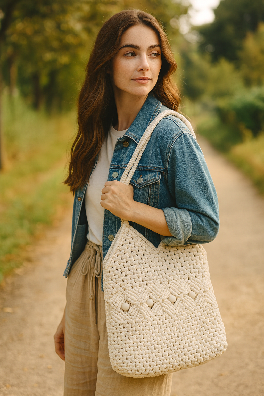 FLO's Sandshell Crochet Tote