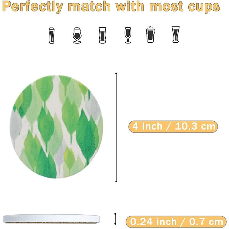 FLO's Verdant Leaf Harmony Coaster