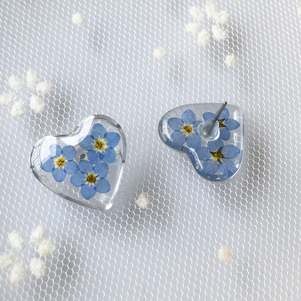 FLO's Heartfelt Forget-Me-Not Earrings