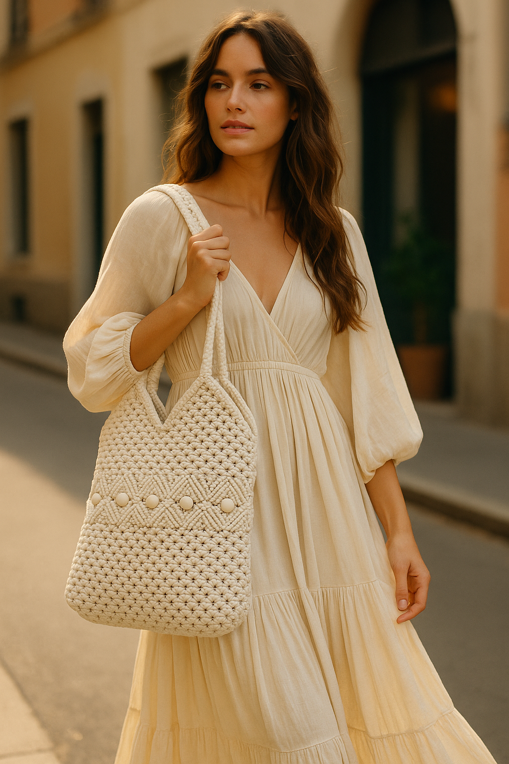 FLO's Sandshell Crochet Tote