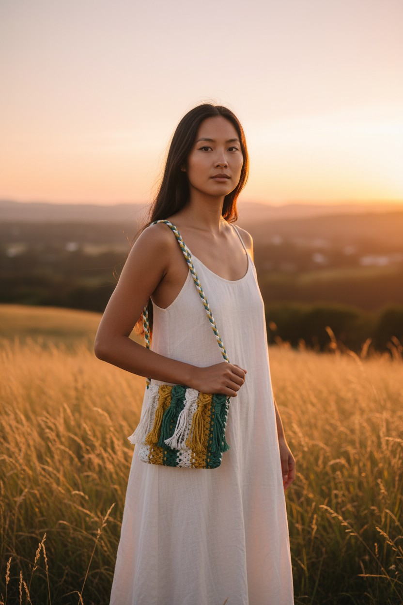 Handwoven Cotton Sling Bag