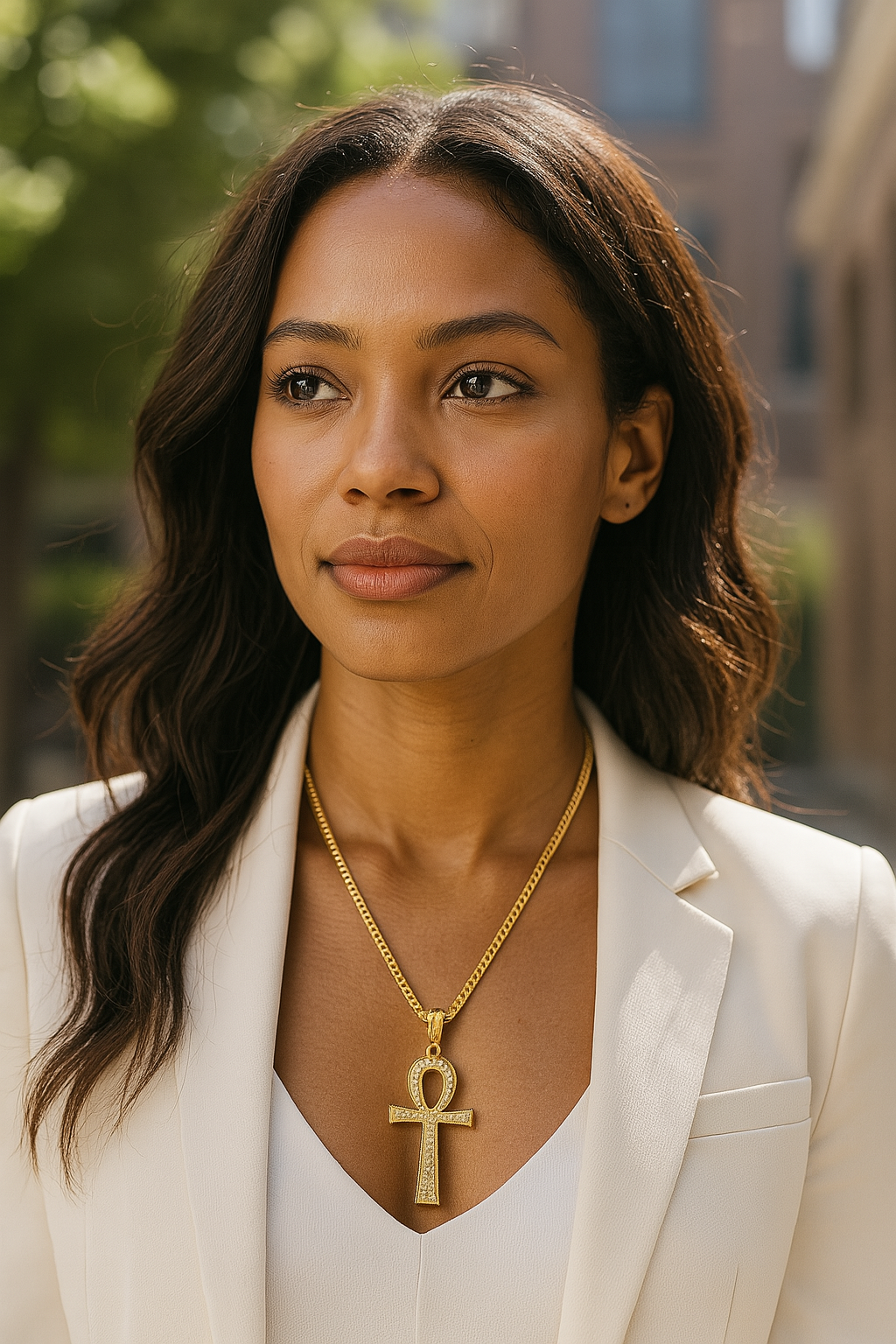 FLOs Key of Life Pendant – Egyptian Ankh Necklace (Gold &amp; Silver Options)
