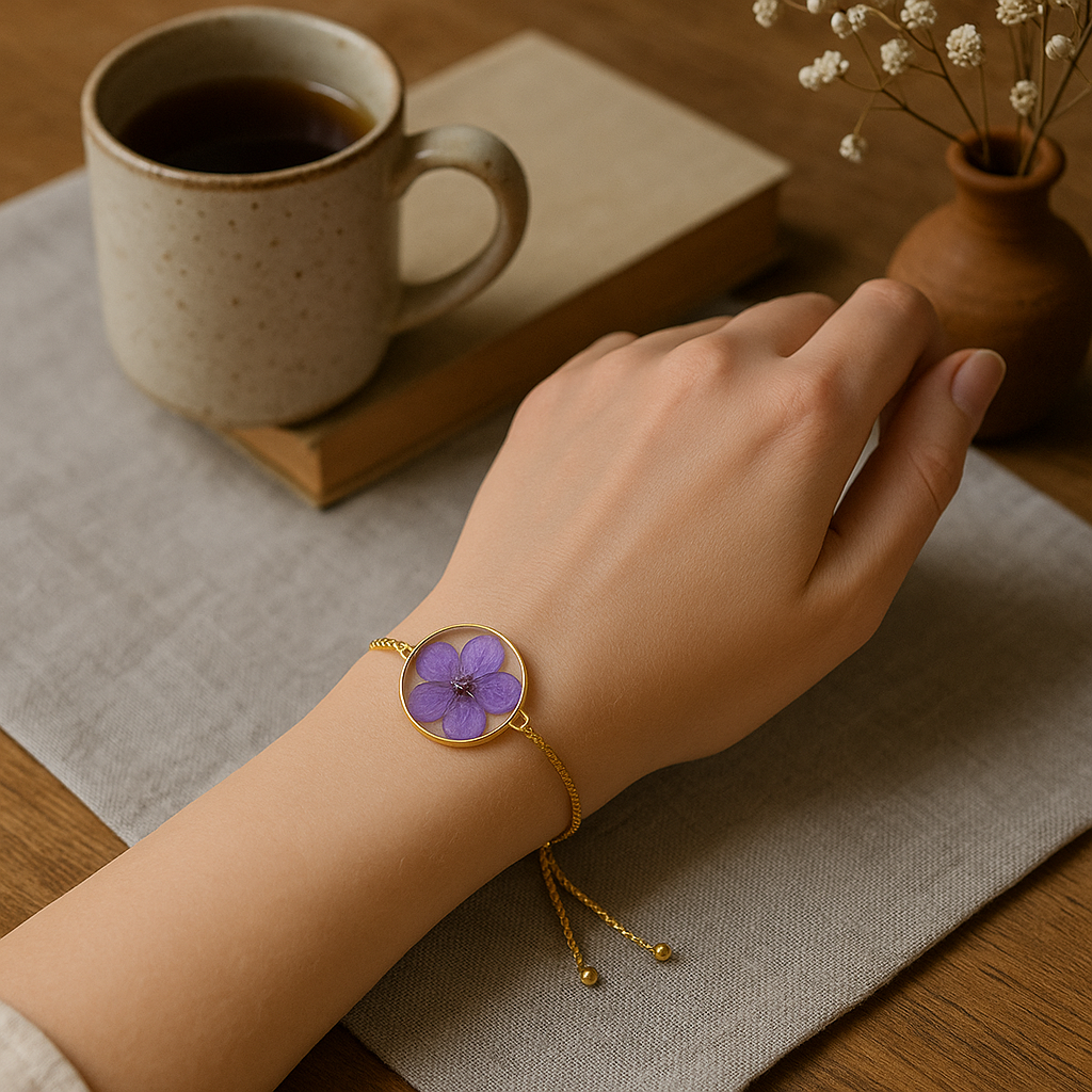 FLO's Royal Bloom Larkspur Bracelet