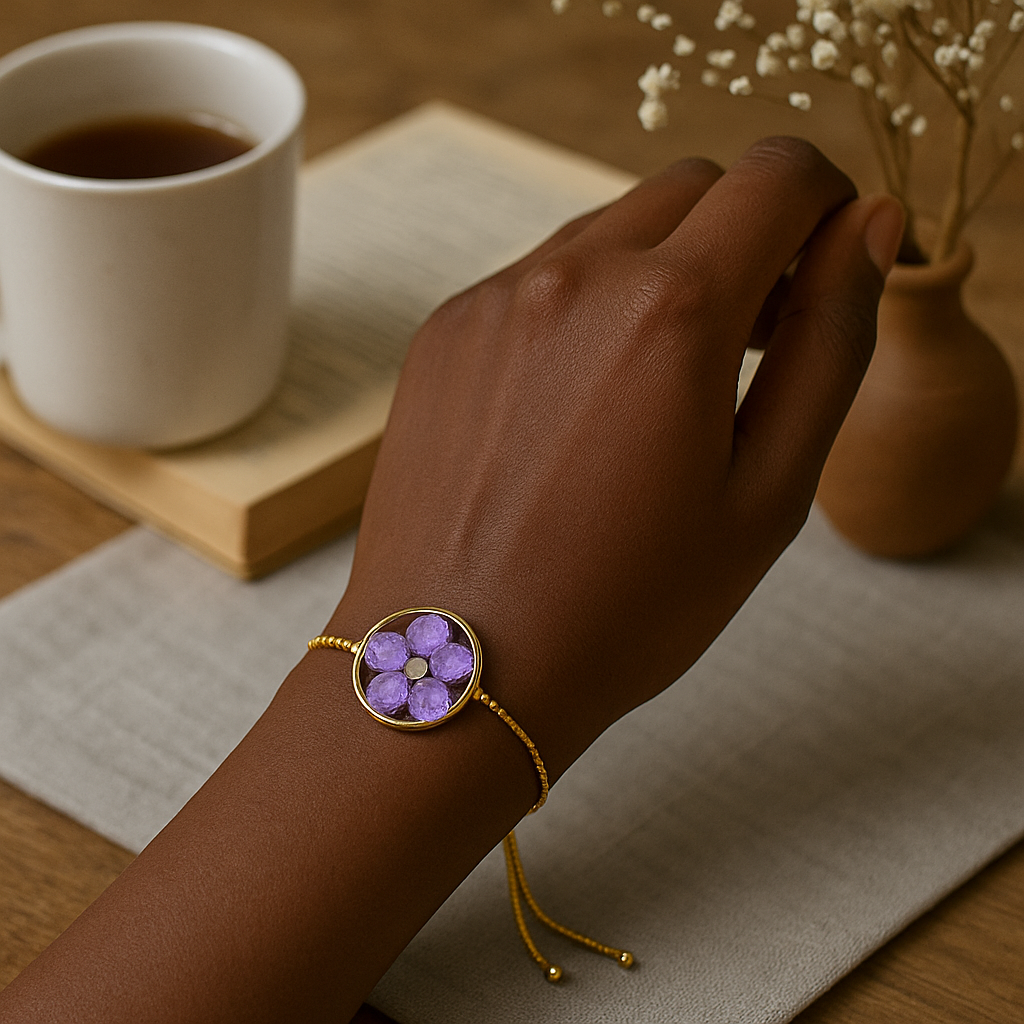 FLO's Royal Bloom Larkspur Bracelet