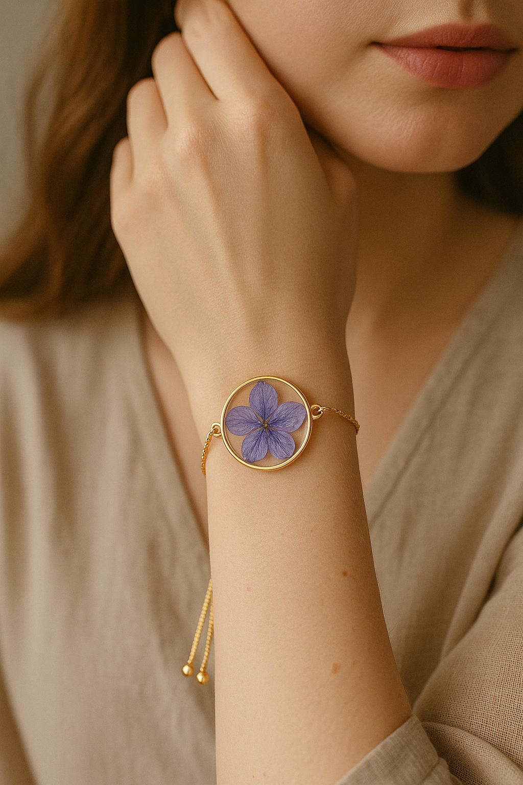 FLO's Royal Bloom Larkspur Bracelet