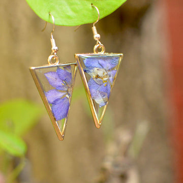 FLO's Alluring Lilacs Real Dried Flower Earrings