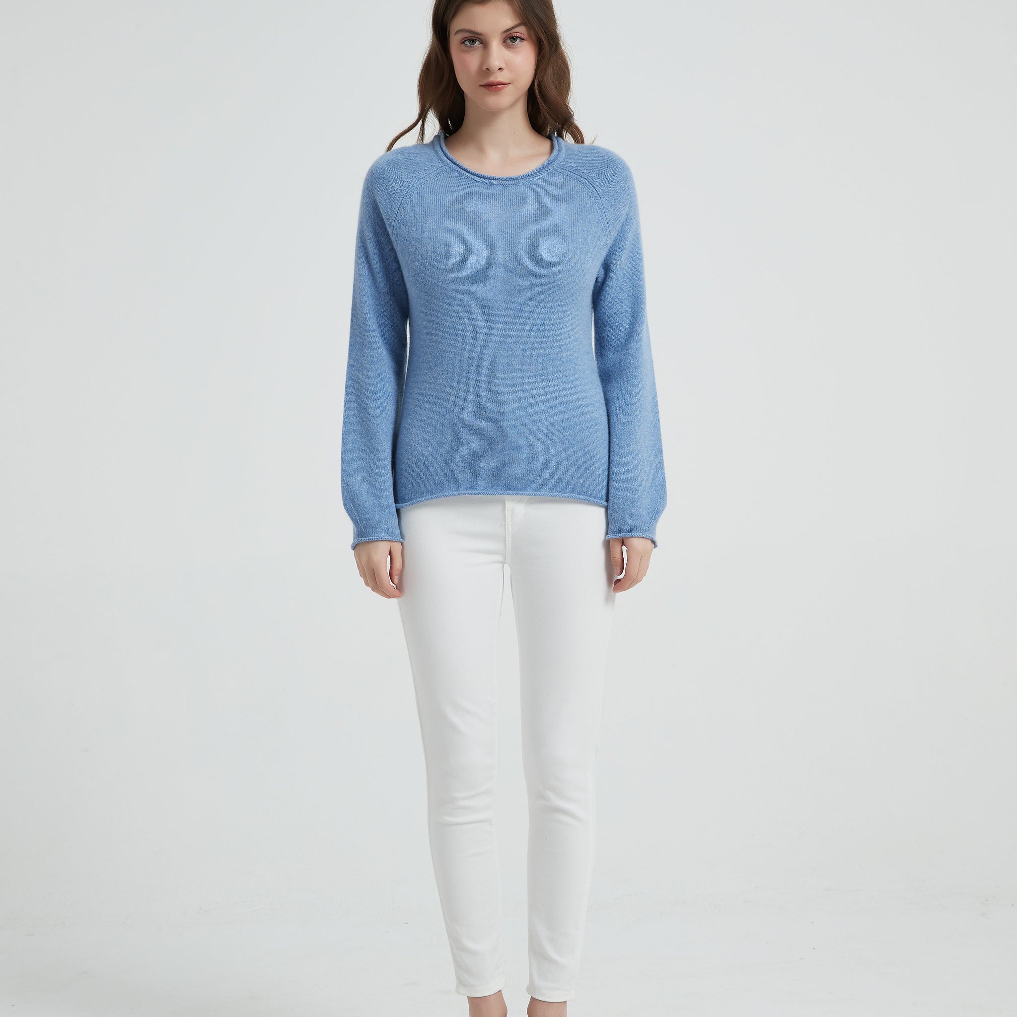 Women's Grade-A Cashmere Crewneck Sweater