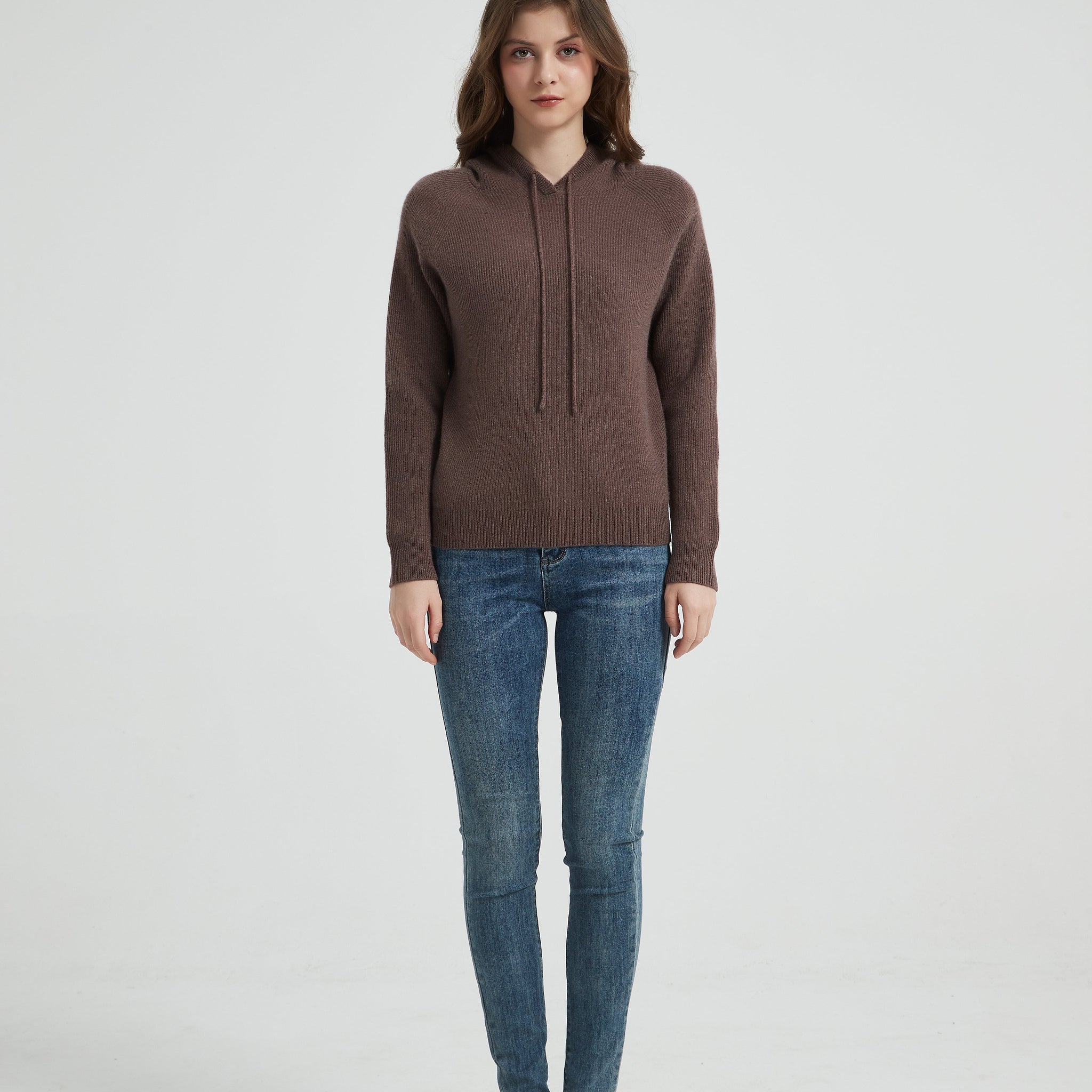 Women's Grade-A Cashmere Hoodie Sweater