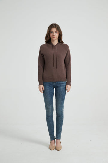 Women's Grade-A Cashmere Hoodie Sweater