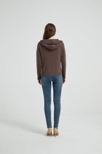 Women's Grade-A Cashmere Hoodie Sweater