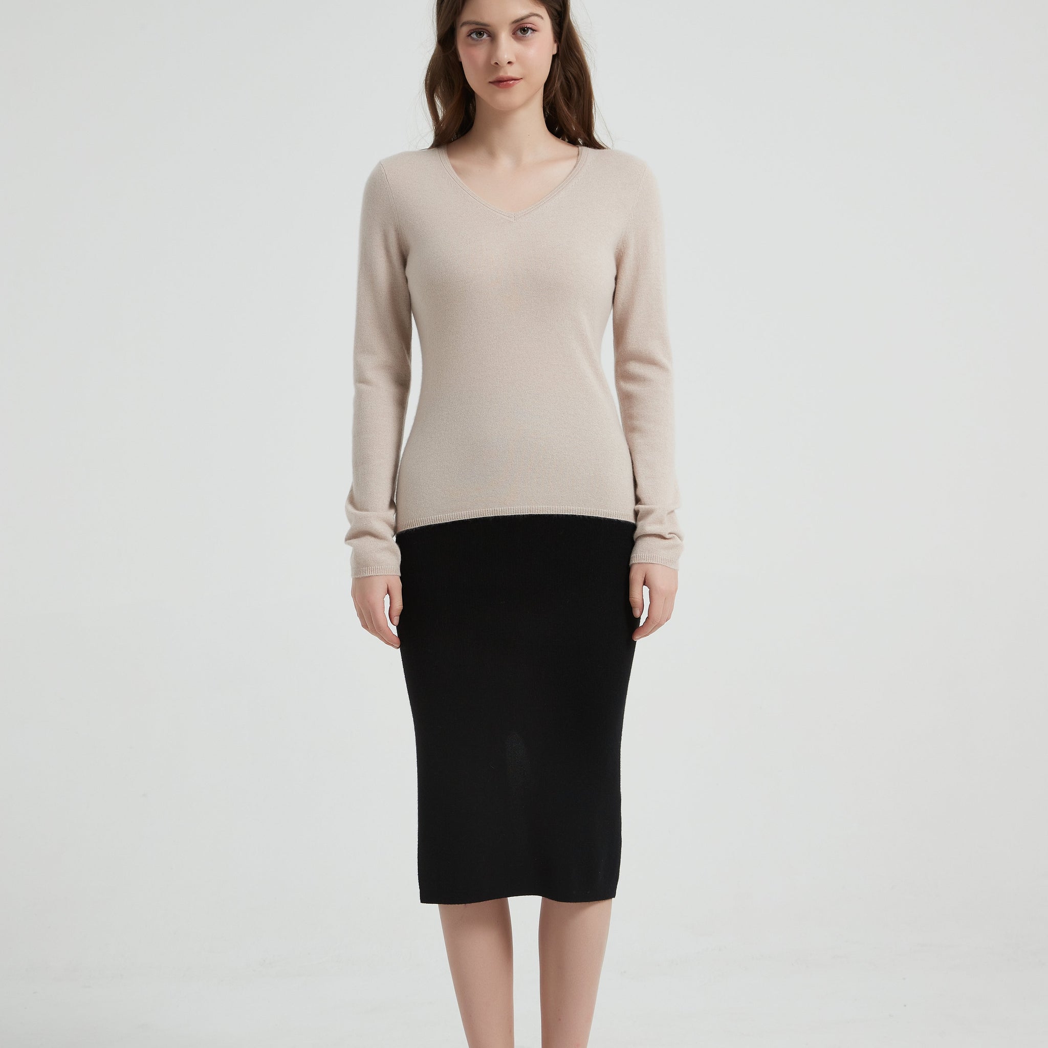 Women's Baby Cashmere V-Neck Sweater