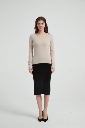 Women's Baby Cashmere V-Neck Sweater