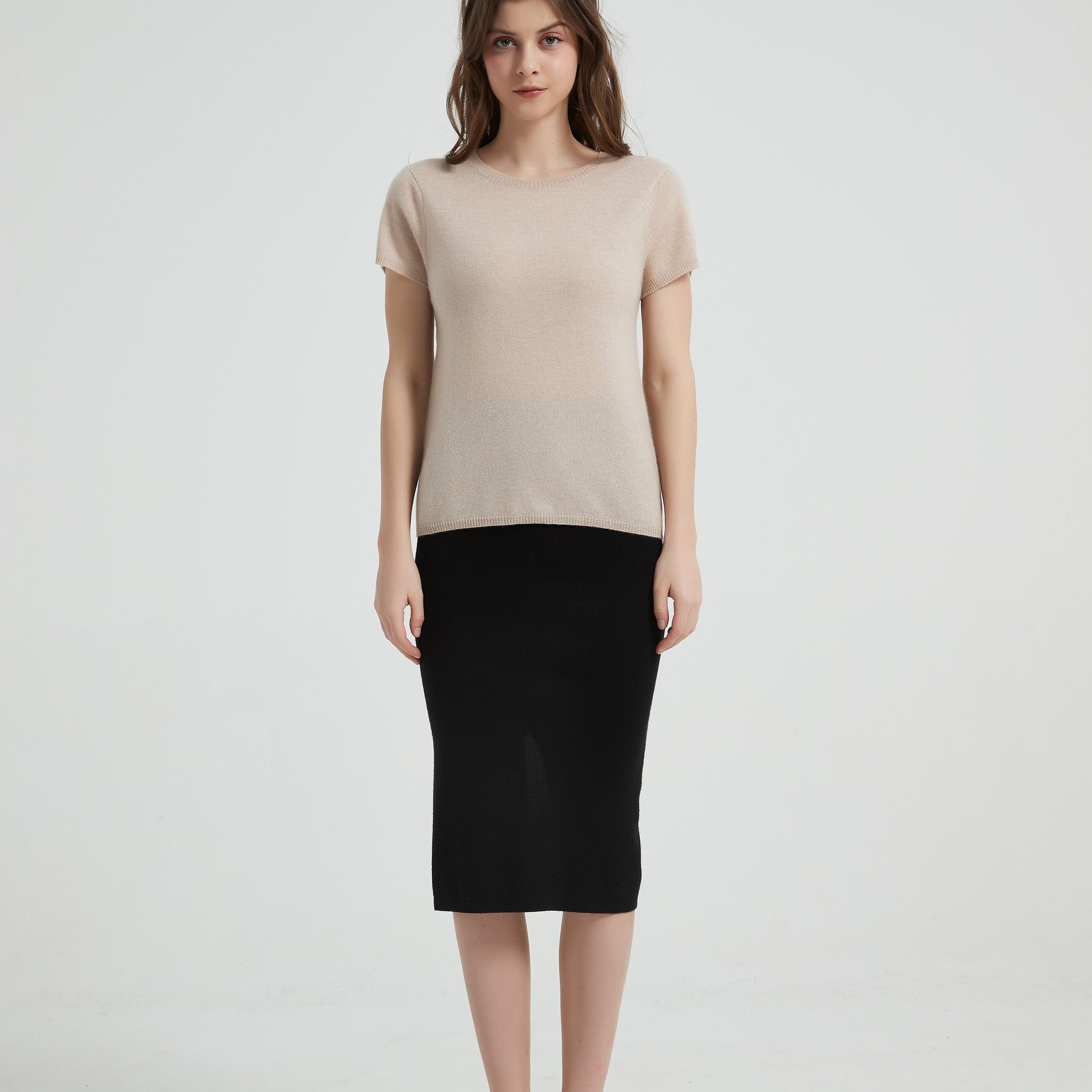 Women's Grade-A Cashmere Tee Sweater