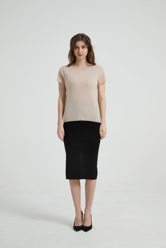 Women's Grade-A Cashmere Tee Sweater