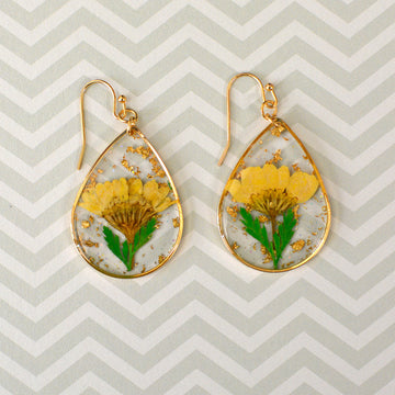 FLO's Bees & Trees Real Dried Flower Earrings