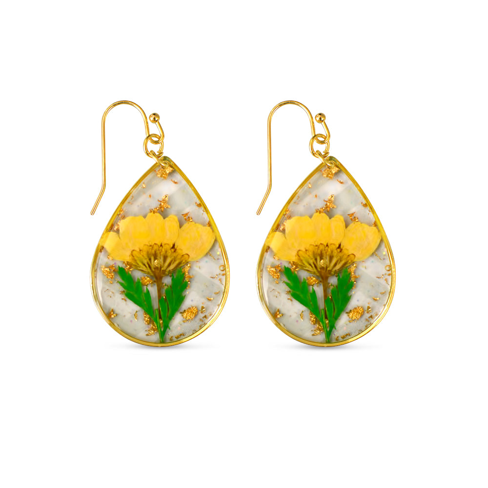 FLO's Bees & Trees Real Dried Flower Earrings