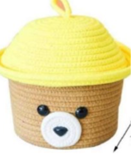 Cubby Bear Crochet Basket