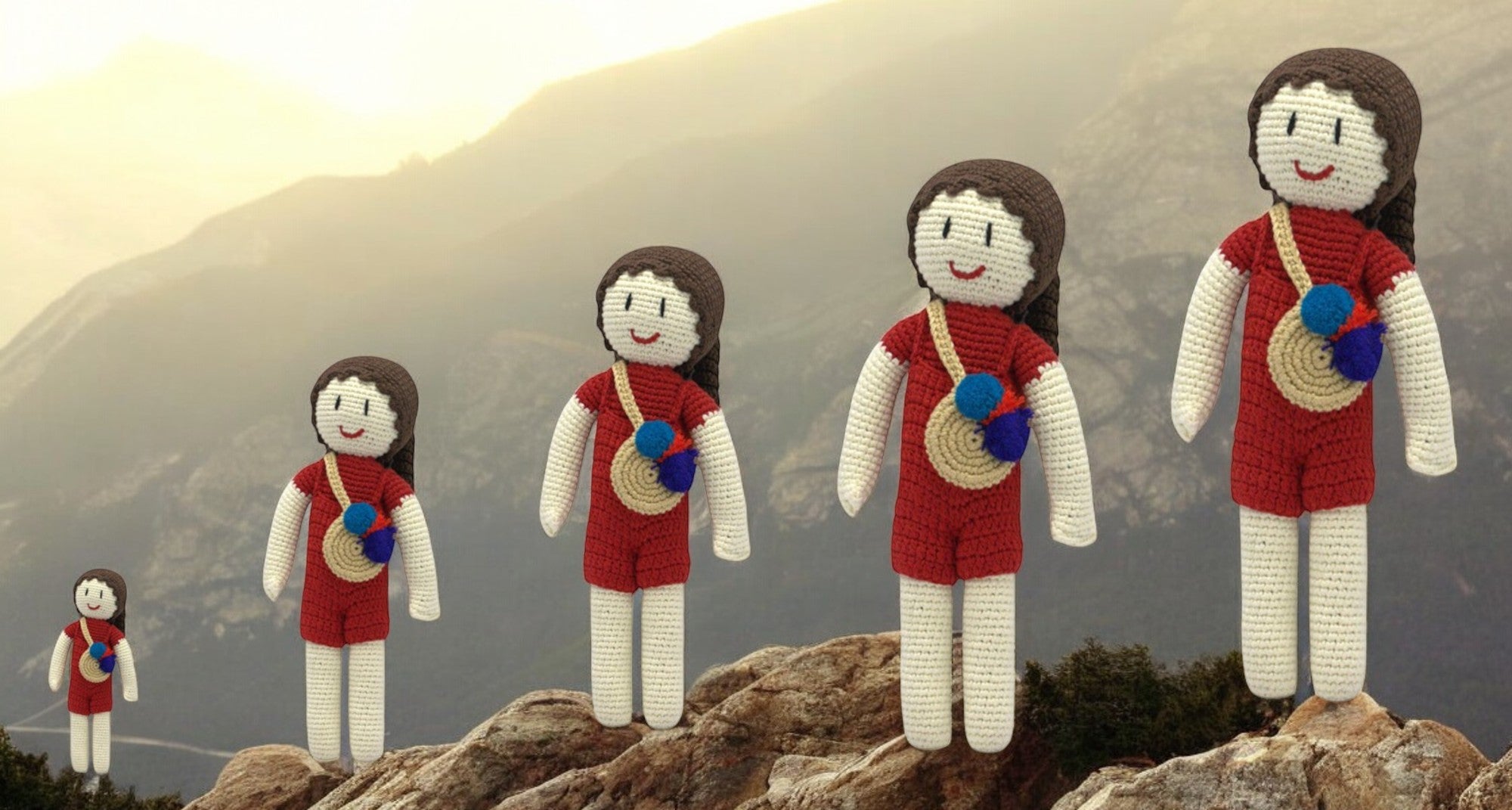 Spirited Companion – Lady in Red Crochet Toy