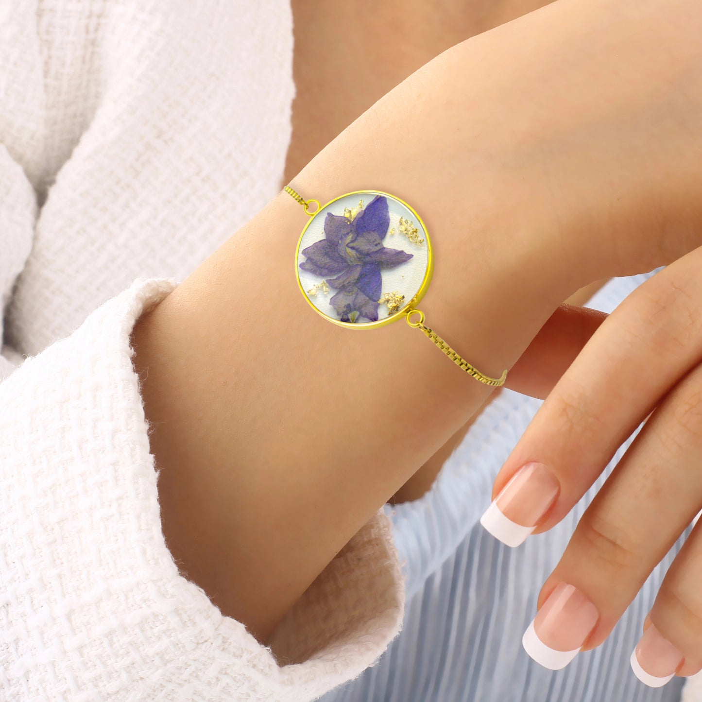 FLO's Royal Bloom Larkspur Bracelet