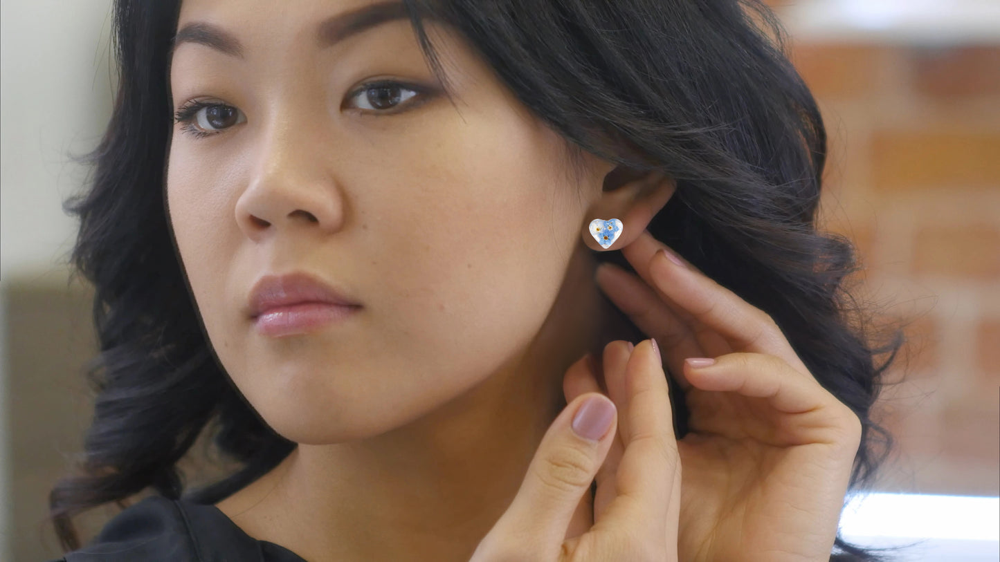 FLO's Heartfelt Forget-Me-Not Earrings