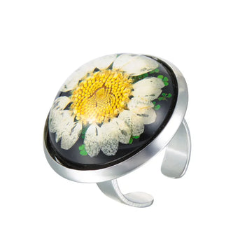 FLO's Camellias Floral Resin Ring