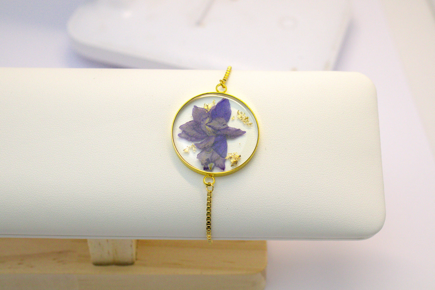 FLO's Royal Bloom Larkspur Bracelet