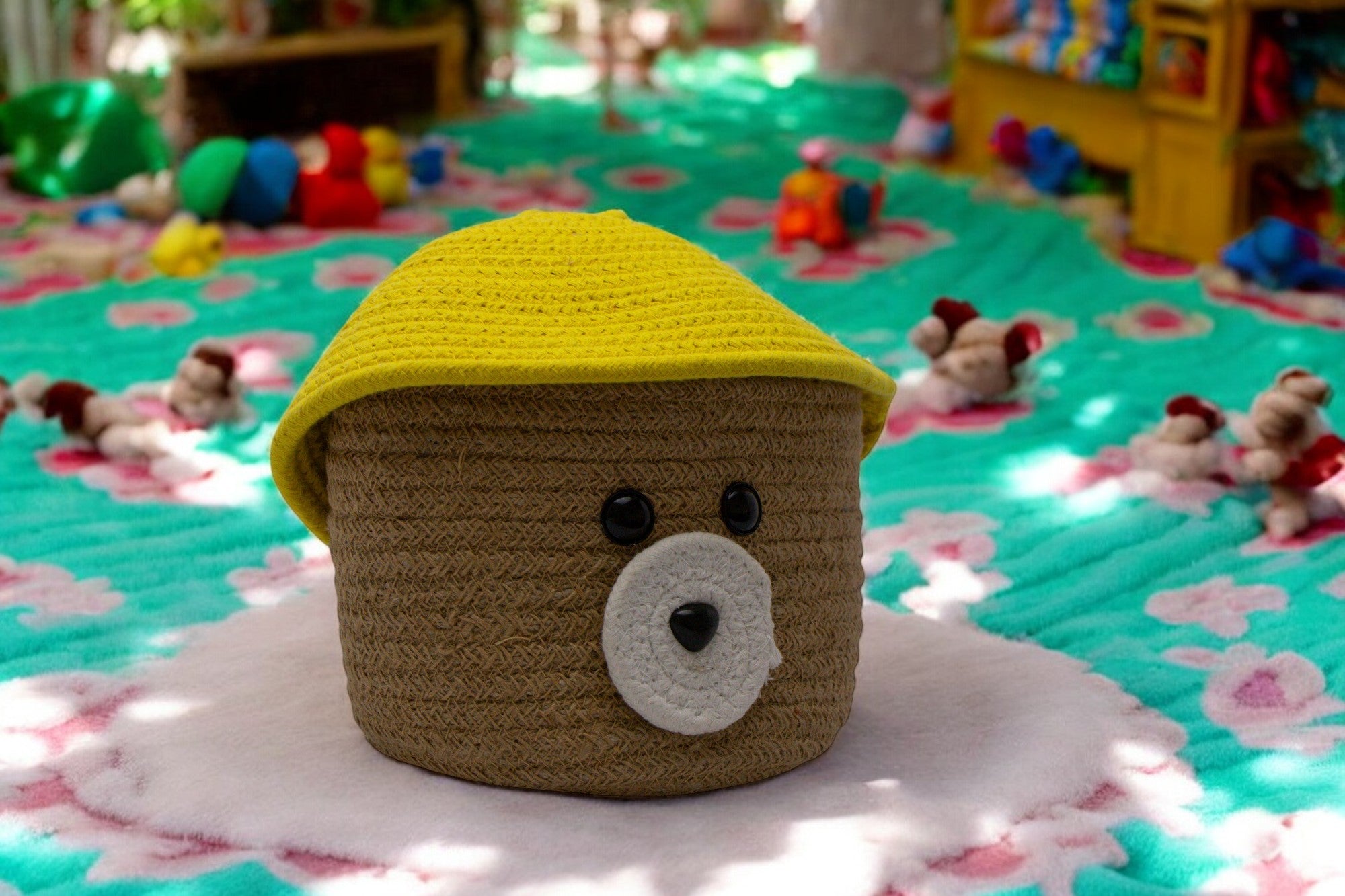 Cubby Bear Crochet Basket