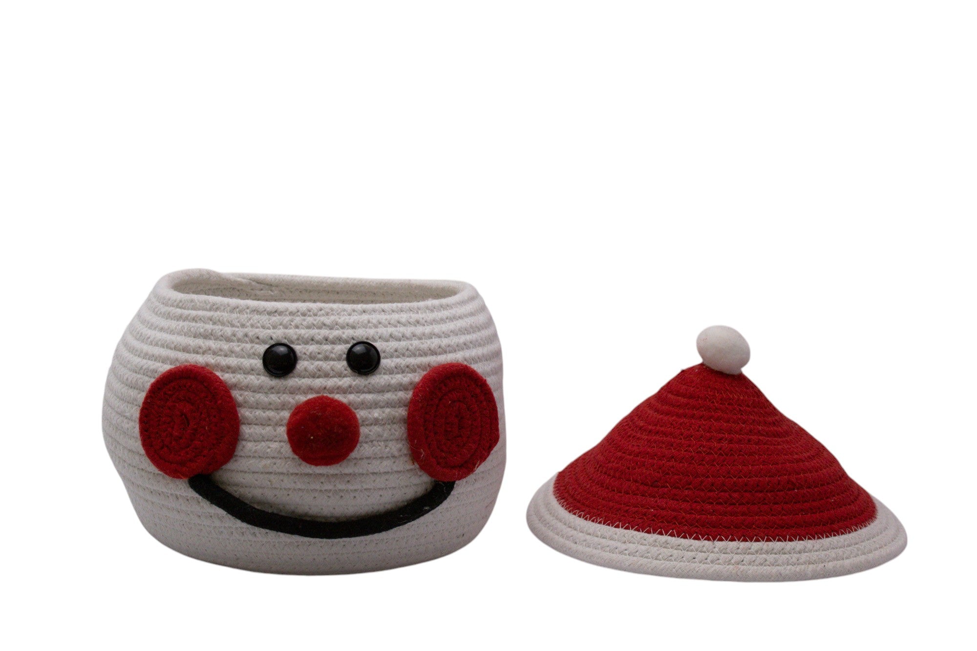 Cheerful Snowman-Themed Storage Basket