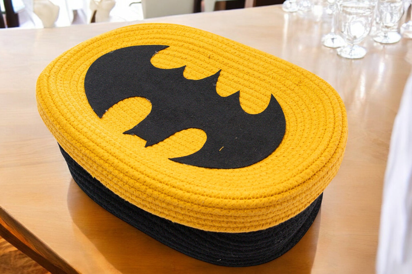 Superhero-Themed Woven Storage Box