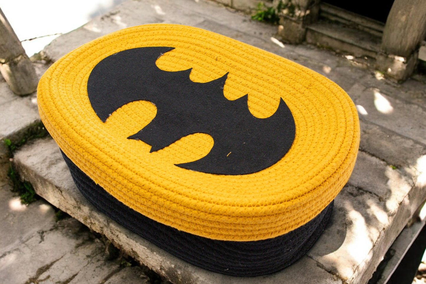 Superhero-Themed Woven Storage Box